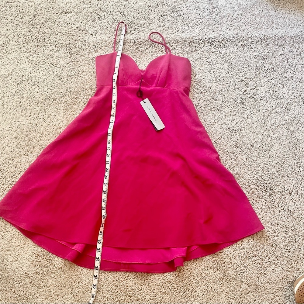 NWT Black Halo McAdam Dress Hot Pink With‎ Pockets New - Picture 8 of 12